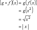 g(f(x)) = abs(x)