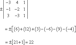 ± D = 22